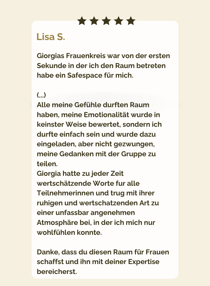 Rezension an Giorgia Nebuloni