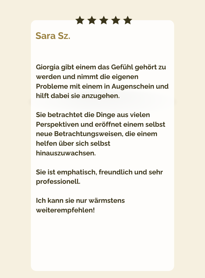 Rezension an Giorgia Nebuloni